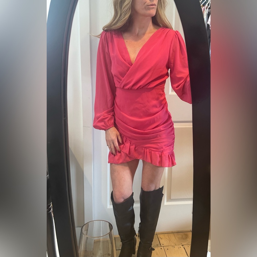 Cute Hot Pink Mini Dress US S